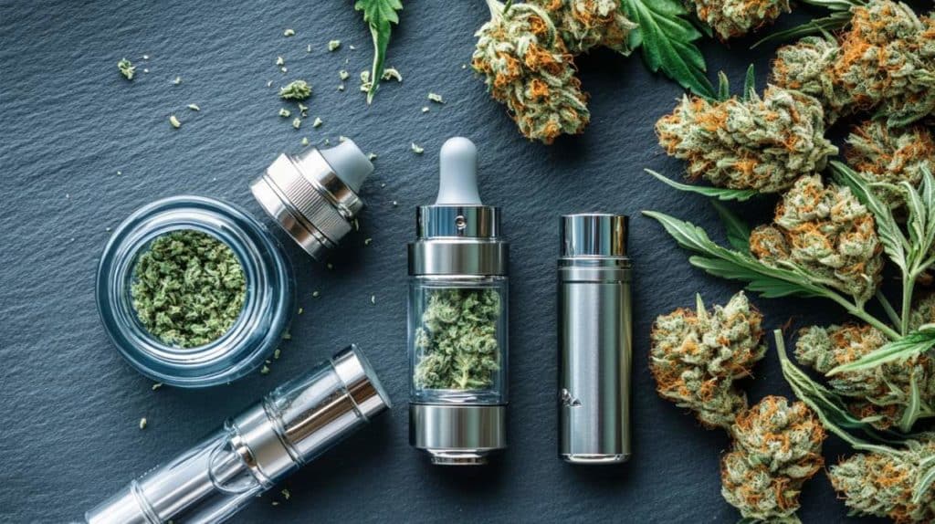 vaporisateur et fleurs de cbd